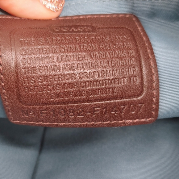 Coach Zoe Brown Genuine Leather Hobo Medium Shoulder Bag F14707 - Picture 8 of 9